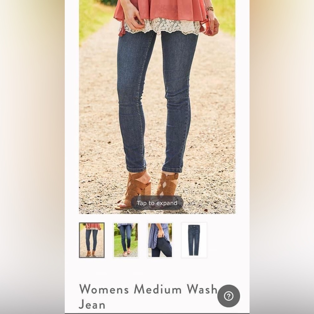 NWT Matilda Jane Medium Wash Skinny Jeans Women's Size 14